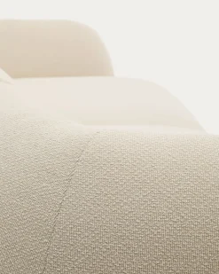 Kave Home 2-Zitsbank Martina Modulair met Chaise Longue Links Ecru 230cm