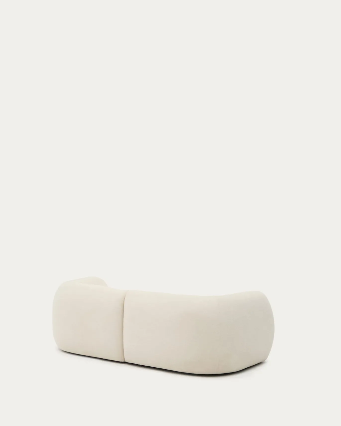 Kave Home 2-Zitsbank Martina Modulair met Chaise Longue Rechts Ecru 230cm