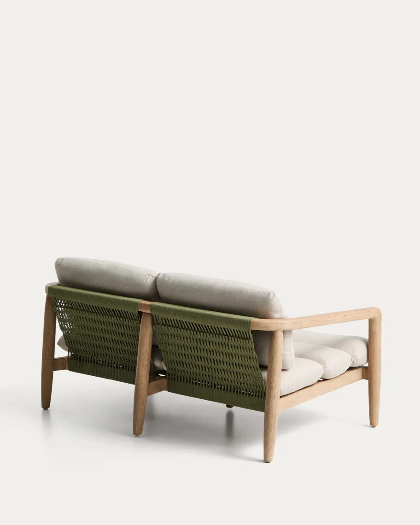 Kave Home 2-zitsbank Menfi Massief Acaciahout Beige 136cm