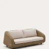 Kave Home 3-zitsbank Meria Rotan 208cm