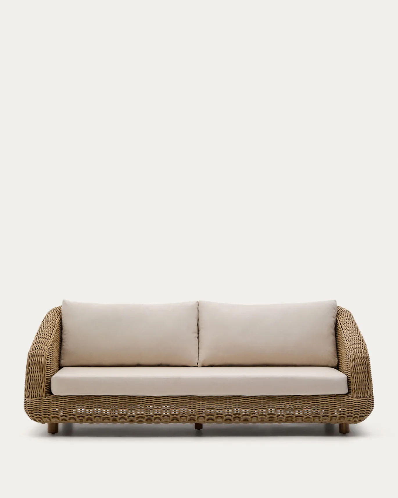 Kave Home 3-zitsbank Meria Rotan 208cm