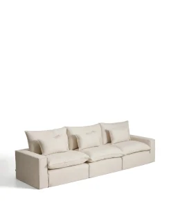 Kave Home 5-Zitsbank met Armleuning Anarela Linnen Beige
