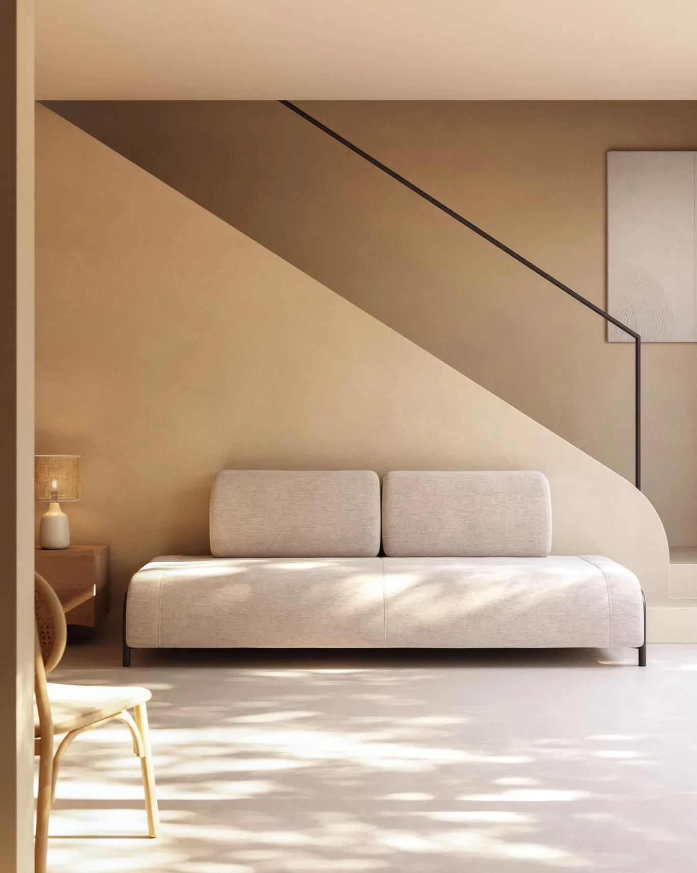 Kave Home 3-zitsbank Modulair Compo Beige 232cm