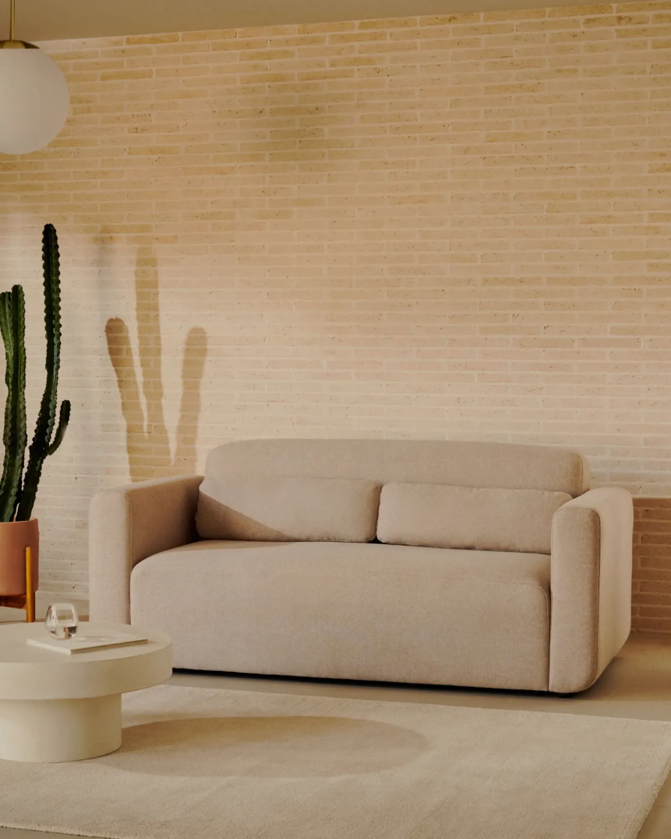 Kave Home 2-Zitsbank Neom Modulair Beige 188cm
