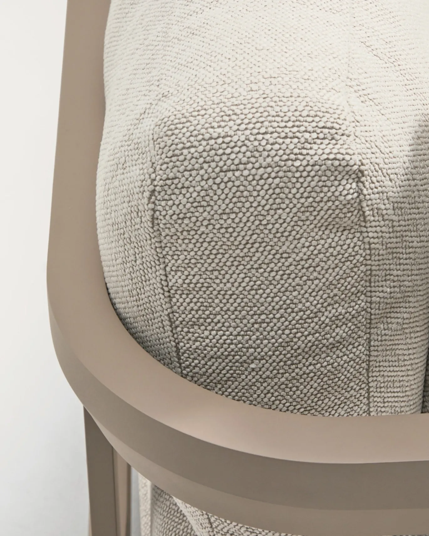 Kave Home 3-Zitsbank Nerano Aluminium Taupe 208cm