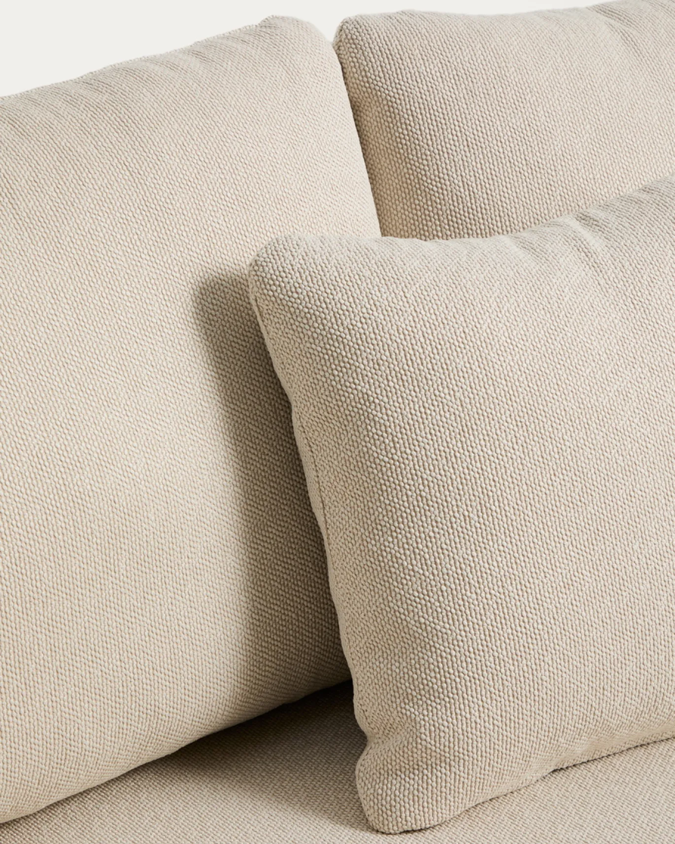Kave Home 2-Zitsbank Osani Aluminium Taupe Touw Beige 170cm