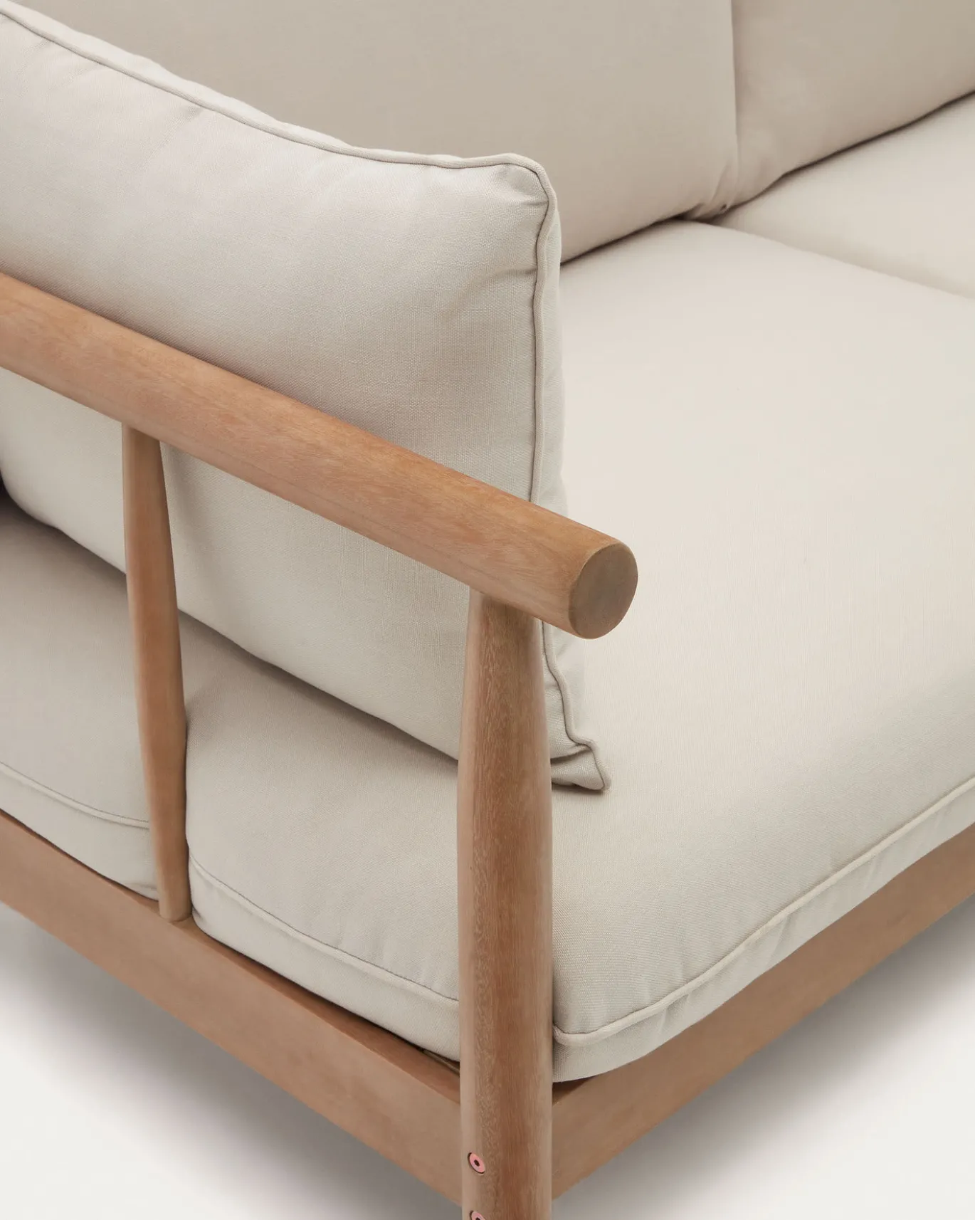 Kave Home 2-zitsbank Sacova Massief Eucalyptushout 195cm