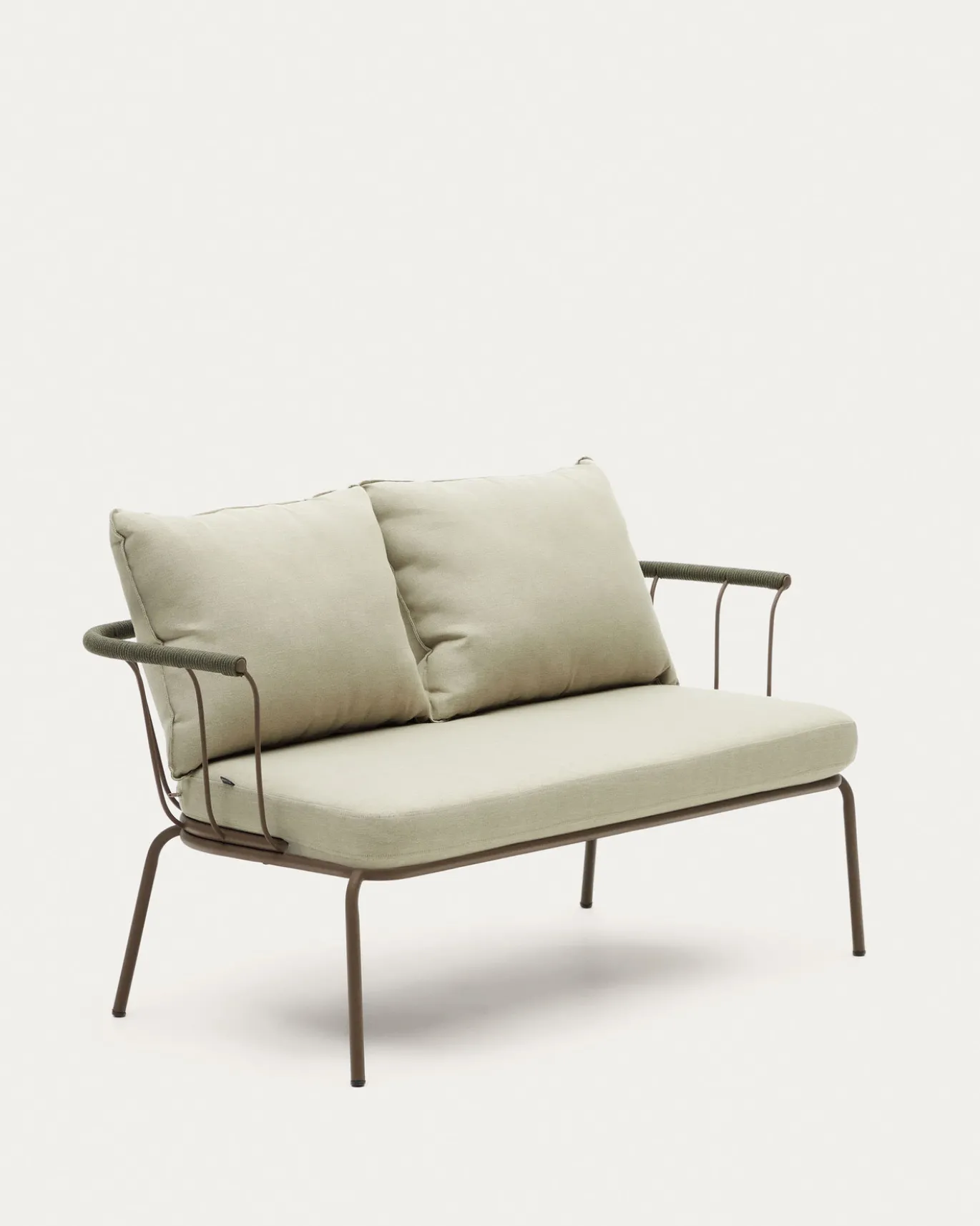 Kave Home 2-zitsbank Salguer Groen Touw 134cm