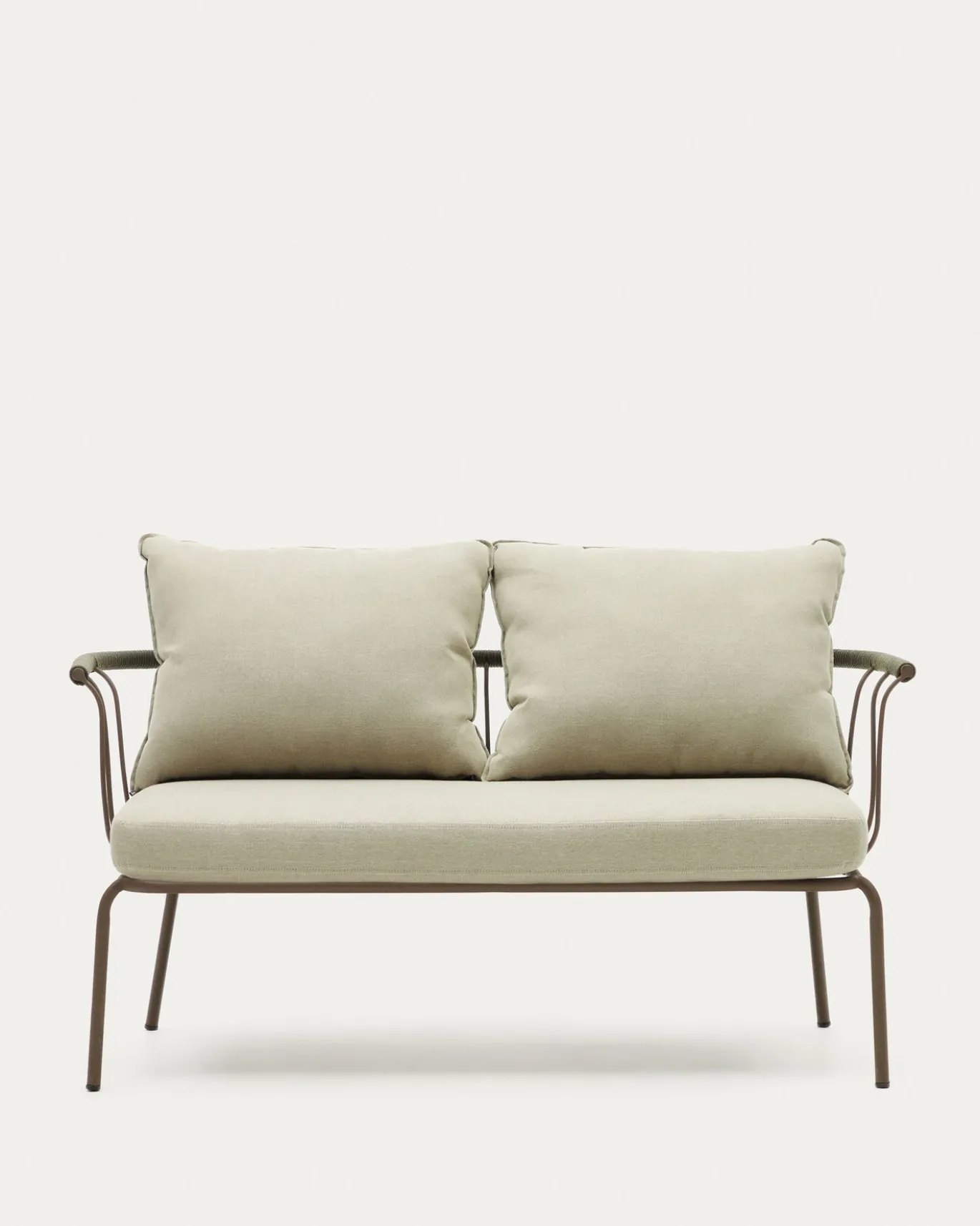 Kave Home 2-zitsbank Salguer Groen Touw 134cm
