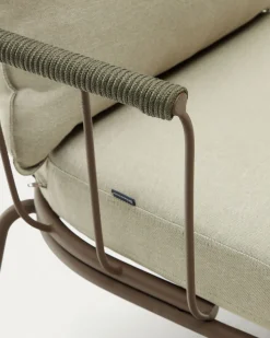 Kave Home 2-zitsbank Salguer Groen Touw 134cm