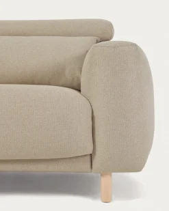 Kave Home 3-zitsbank Singa Beige 215cm
