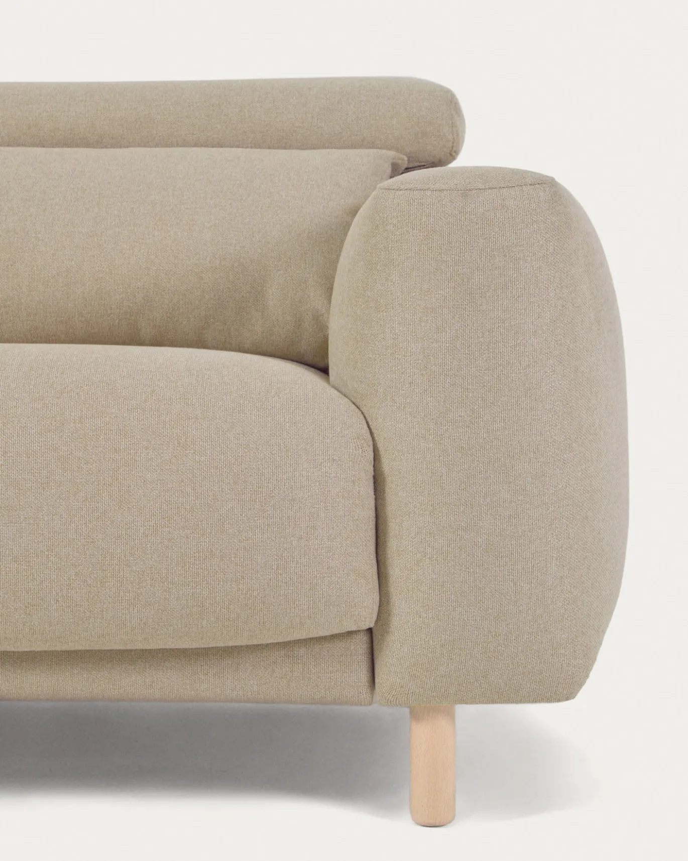 Kave Home 3-zitsbank Singa Beige 215cm