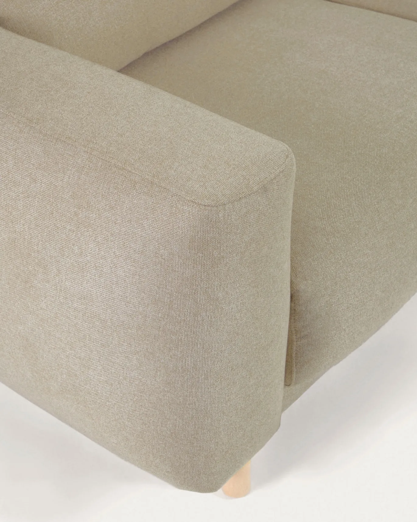 Kave Home 3-zitsbank Singa Chaise Longue Rechts Beige 296cm