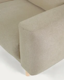 Kave Home 3-zitsbank Singa Chaise Longue Links Beige 296cm