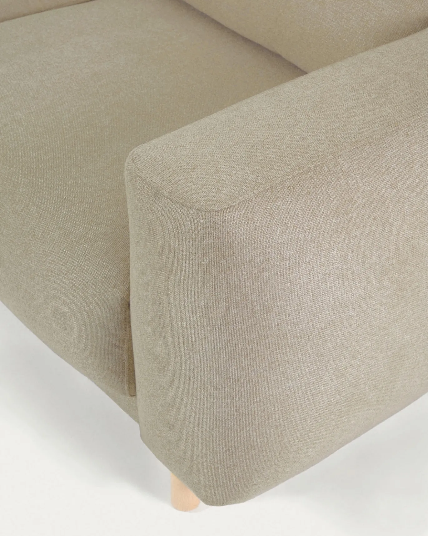 Kave Home 3-zitsbank Singa Chaise Longue Links Beige 296cm