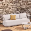 Kave Home 3-Zitsbank Tamaris Aluminium Taupe 217cm