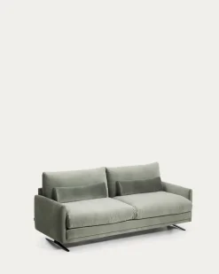 Kave Home 2-Zitsbank Veliro Fluweel Groen
