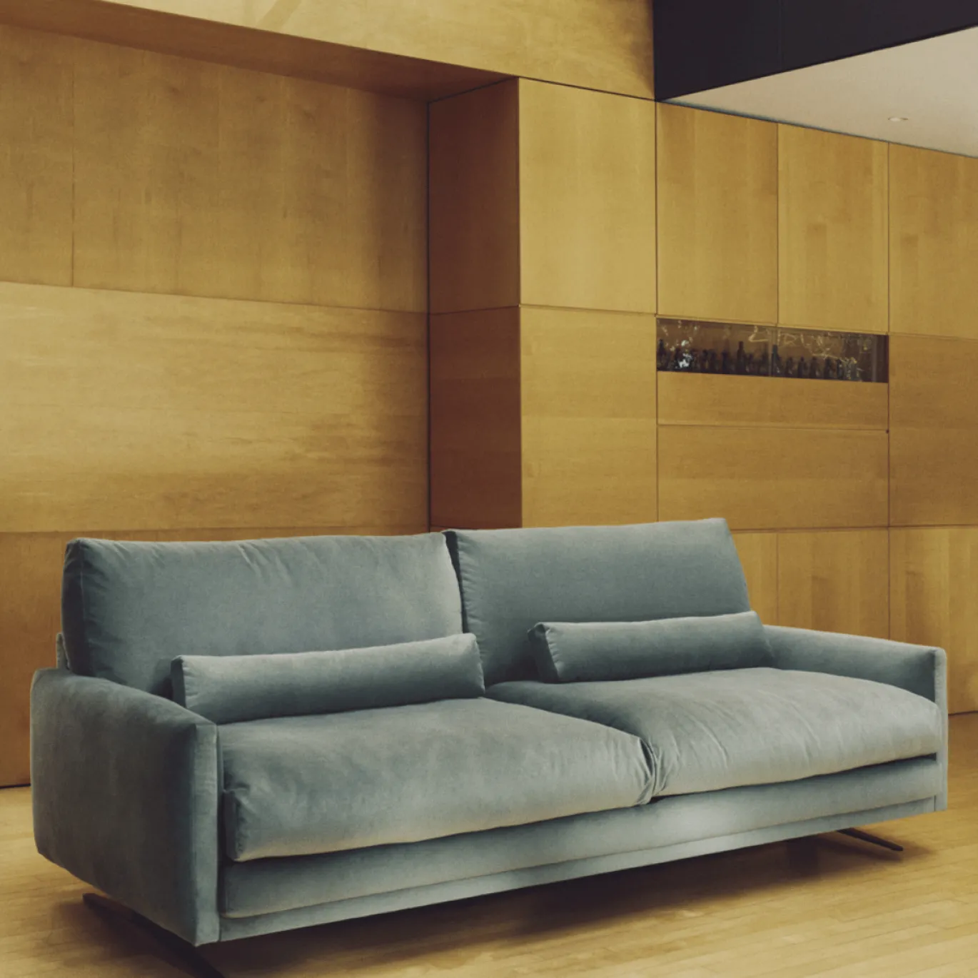 Kave Home 2-Zitsbank Veliro Fluweel Groen