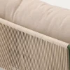 Kave Home 2-zitsbank Zivia Outdoor Ecru Touw en Groen 178cm