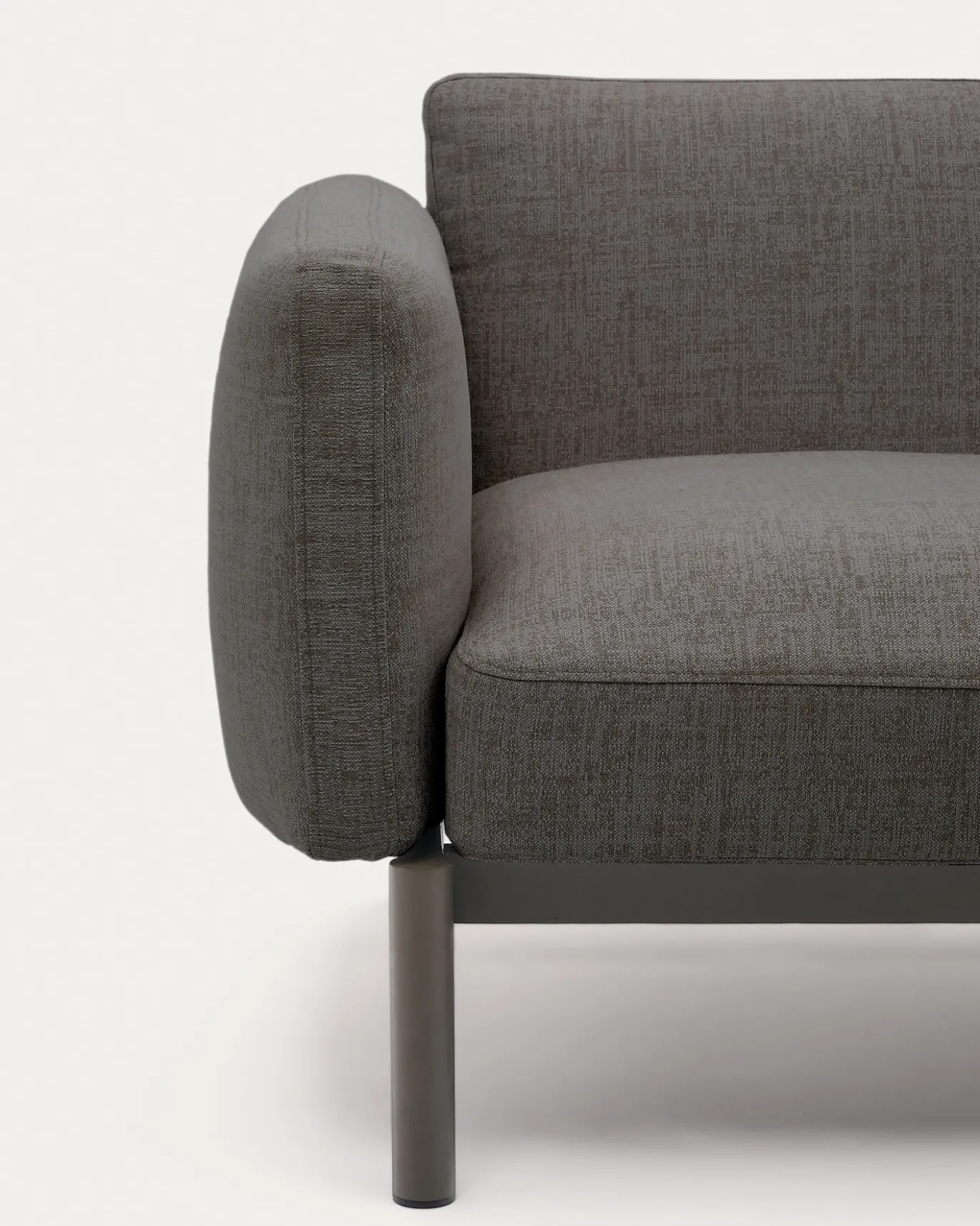 Kave Home 2-zits Buitenbank Sorells Modulair Grijs 201cm