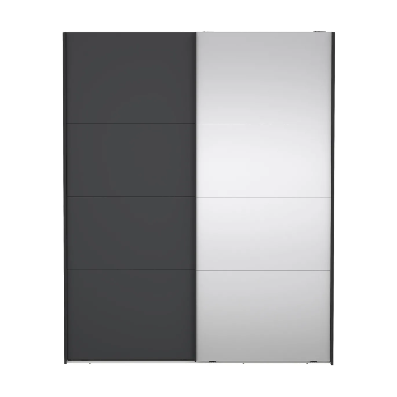 Kledingkast Catania Matgrijs Spiegel 180x220cm - Giga Living