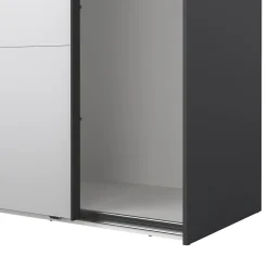 Kledingkast Catania Matgrijs Spiegel 180x220cm - Giga Living