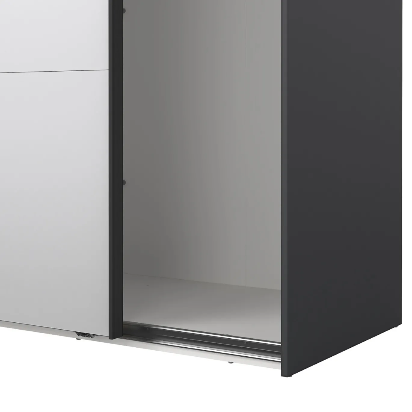 Kledingkast Catania Matgrijs Spiegel 180x220cm - Giga Living