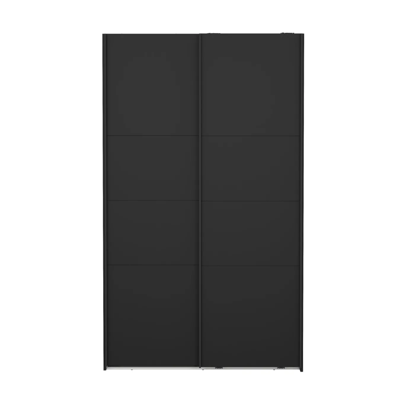 Kledingkast Catania Mat Zwart 120x200cm - Giga Living