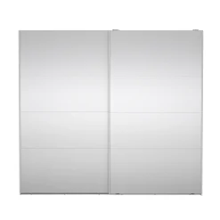 Kledingkast Catania Wit Schuifdeuren Met Spiegel 244x220cm - Giga Living