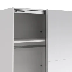 Kledingkast Catania Wit Schuifdeuren Met Spiegel 244x220cm - Giga Living