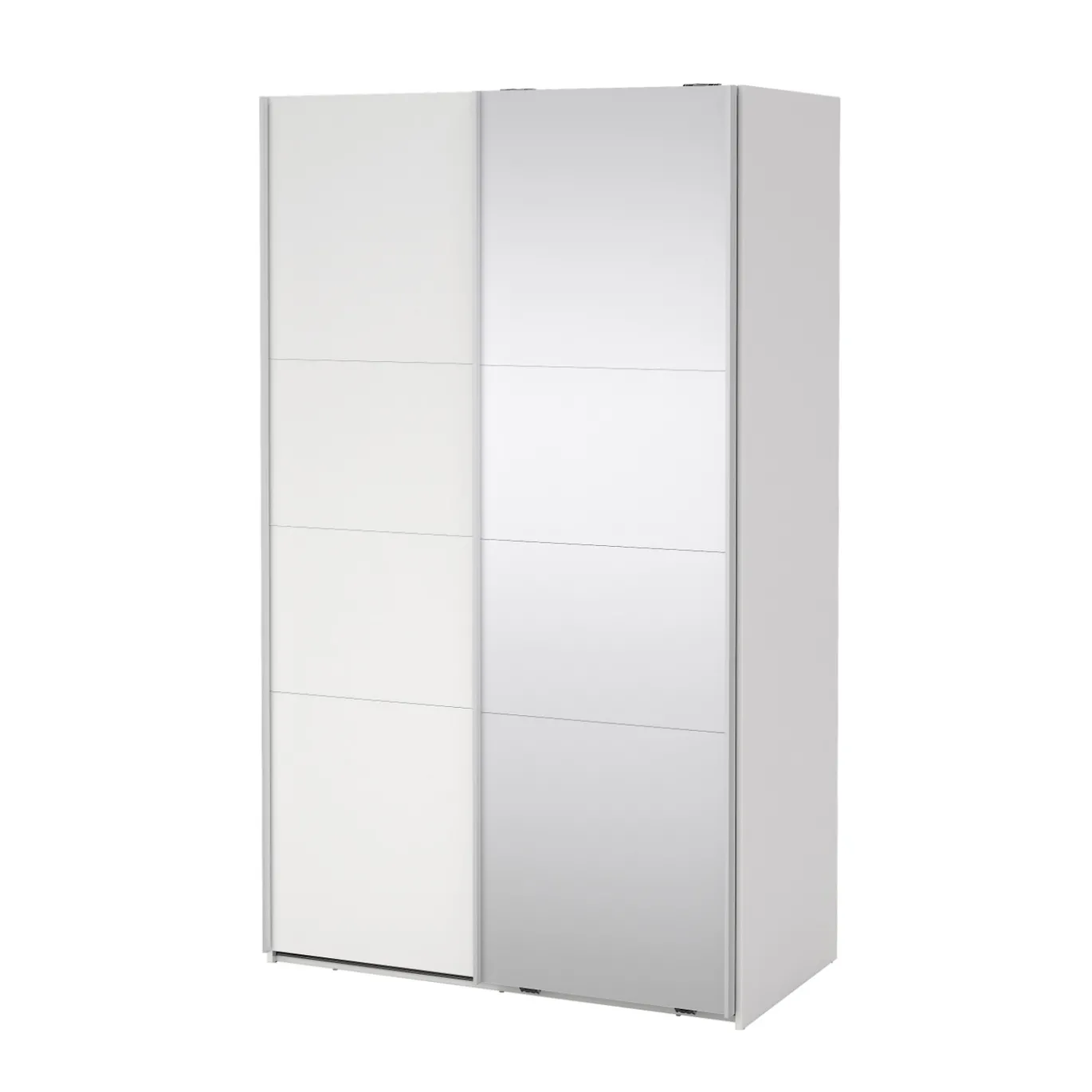 Kledingkast Catania Wit Spiegel Met Lades 120x200cm - Giga Living