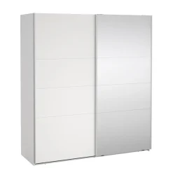 Kledingkast Catania Wit Spiegel 180x200cm - Giga Living