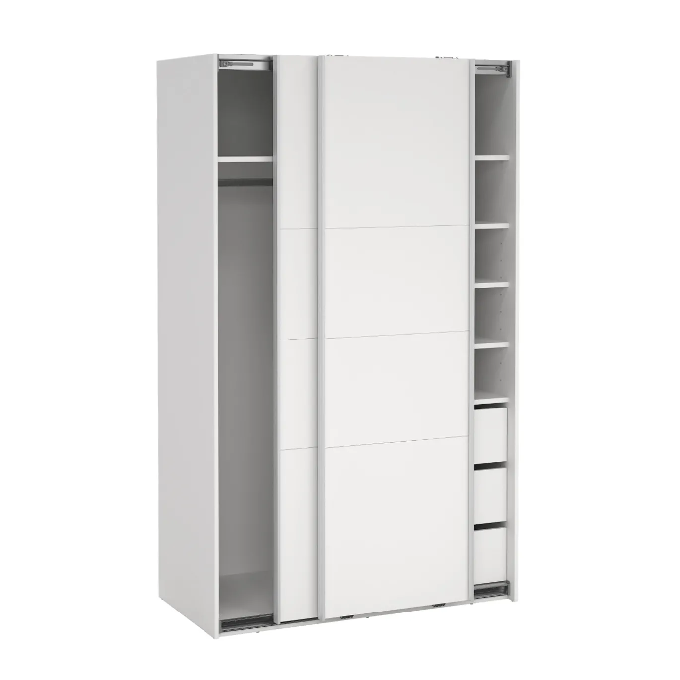 Kledingkast Catania Wit 180x200cm - Giga Living