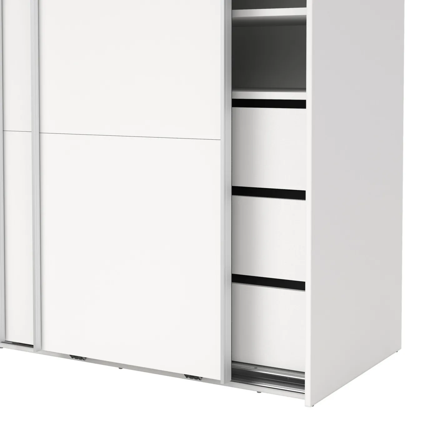 Kledingkast Catania Wit 180x200cm - Giga Living