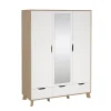 Kledingkast Ikast Wit Jackson Hickory - Giga Living