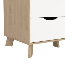 Kledingkast Ikast Wit Jackson Hickory - Giga Living