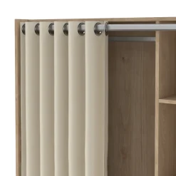 Kledingkast Kit Lichttextiel Beige Jackson Hickory - Giga Living