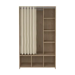 Kledingkast Kit Lichttextiel Beige Jackson Hickory - Giga Living