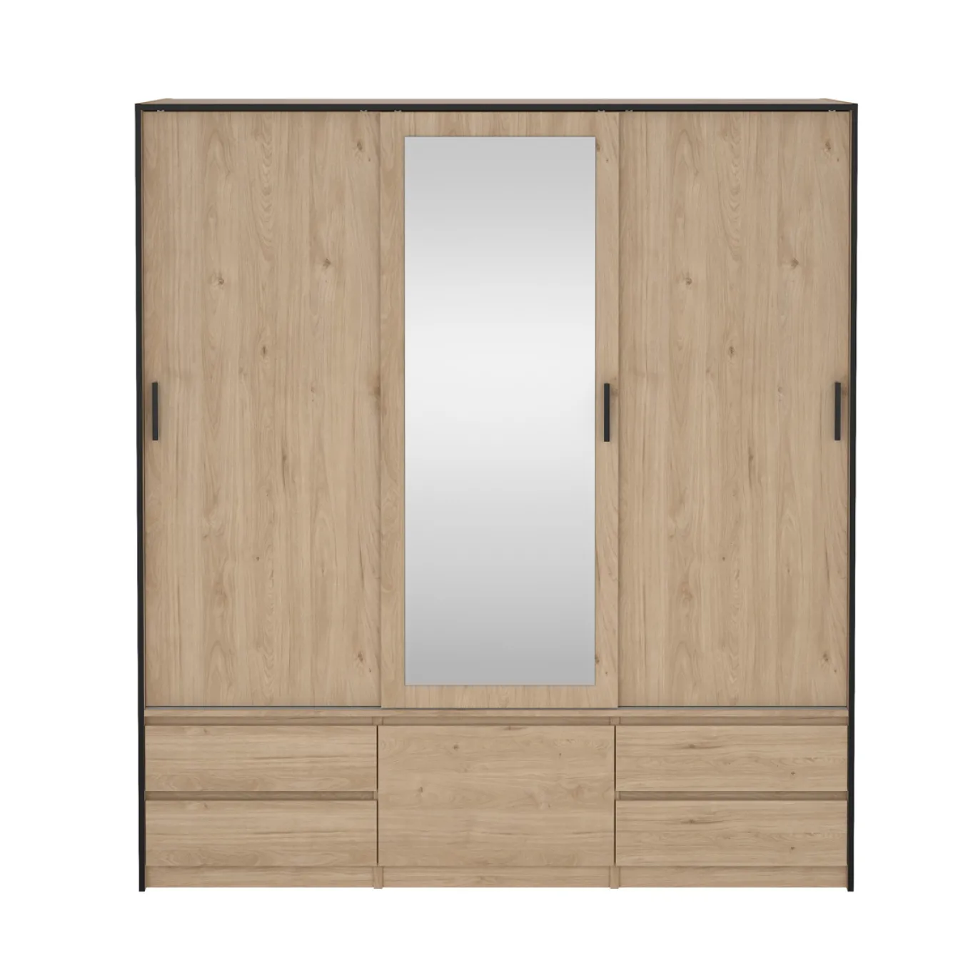 Kledingkast Line Jackson Hickory 181x200cm - Giga Living