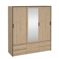 Kledingkast Line Jackson Hickory 181x200cm - Giga Living