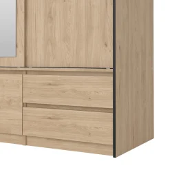 Kledingkast Line Jackson Hickory 181x200cm - Giga Living