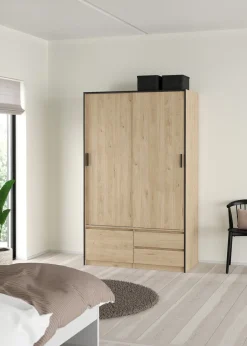 Kledingkast Line Jackson Hickory 121x200cm - Giga Living