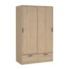 Kledingkast Line Jackson Hickory 2-deurs + 2-lades - Giga Living