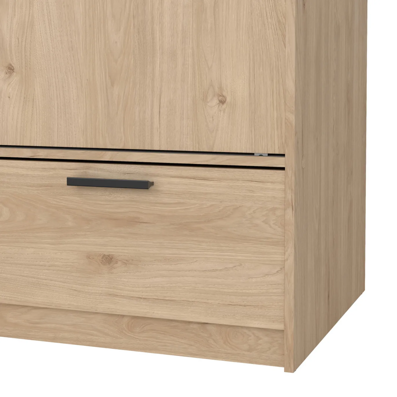Kledingkast Line Jackson Hickory 2-deurs + 2-lades - Giga Living