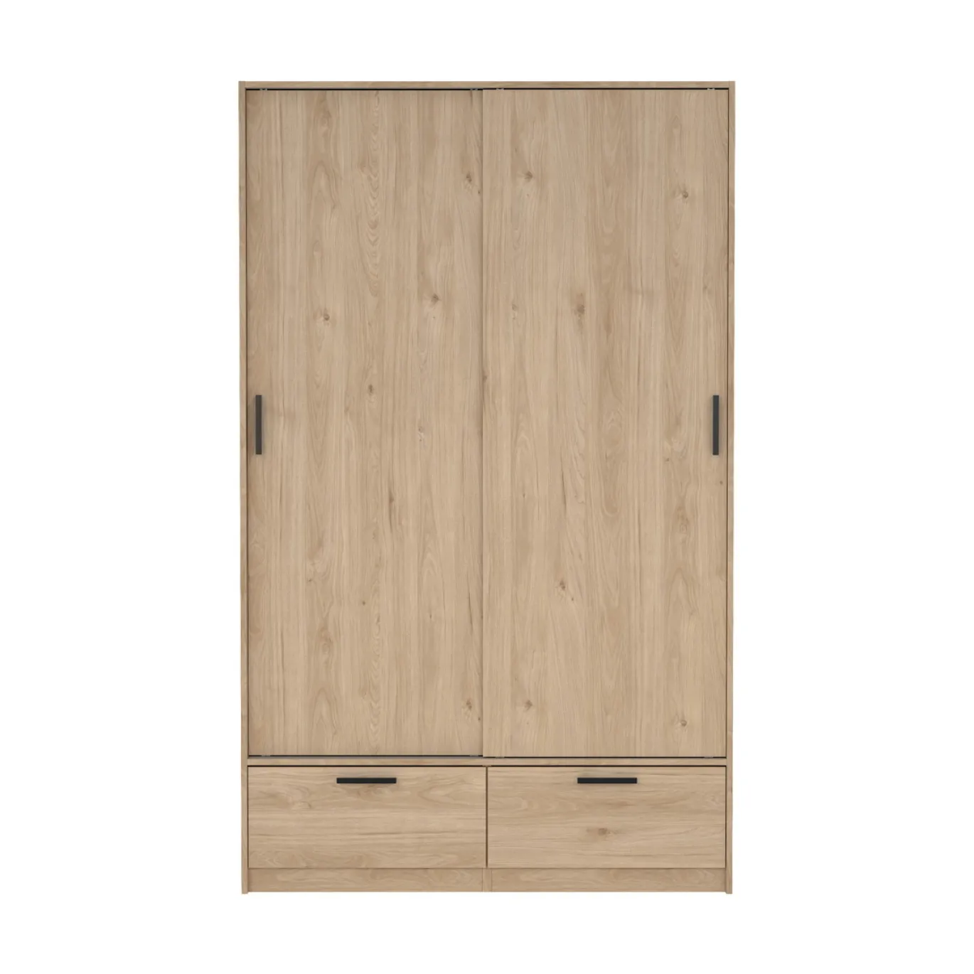 Kledingkast Line Jackson Hickory 2-deurs + 2-lades - Giga Living