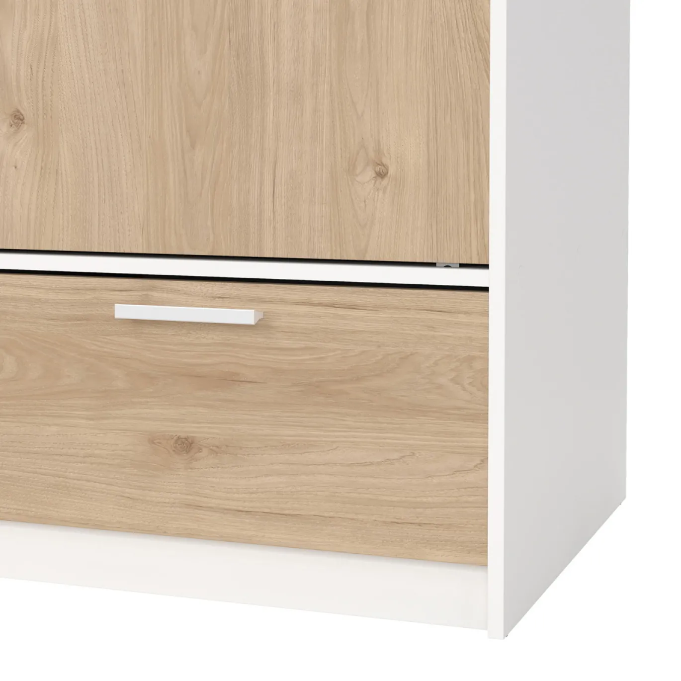 Kledingkast Line Wit Jackson Hickory 2-deurs + 2-lades - Giga Living