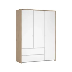 Kledingkast Next Jackson Hickory Wit Hoogglans 149x202cm - Giga Living