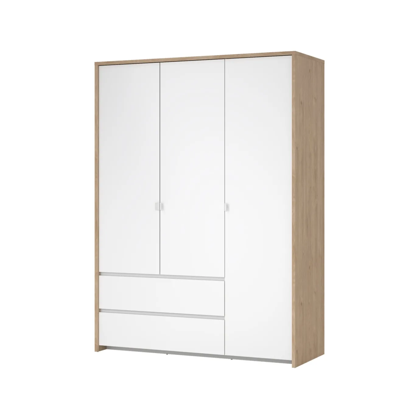 Kledingkast Next Jackson Hickory Wit Hoogglans 149x202cm - Giga Living