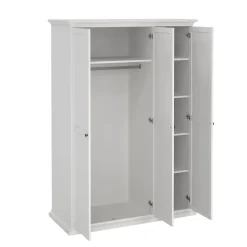 Kledingkast Paris Wit 3-deurs - Giga Living