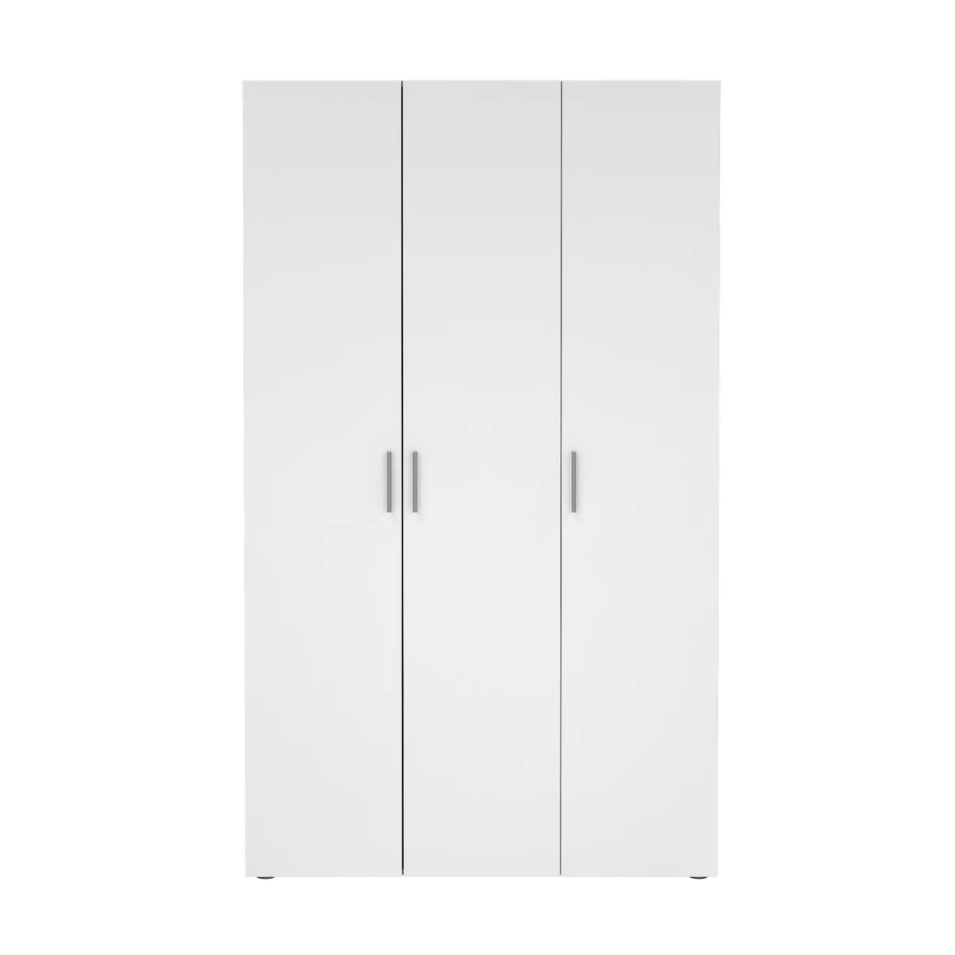 Kledingkast Pepe Naturel/Wit Hoogglans 3-deurs - Giga Living